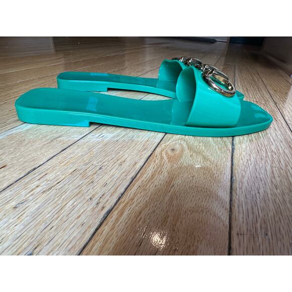 EUC Jeffrey Campbell Green Jelly Flip Flops – Size 9 / EU 40 - Picture 4 of 4